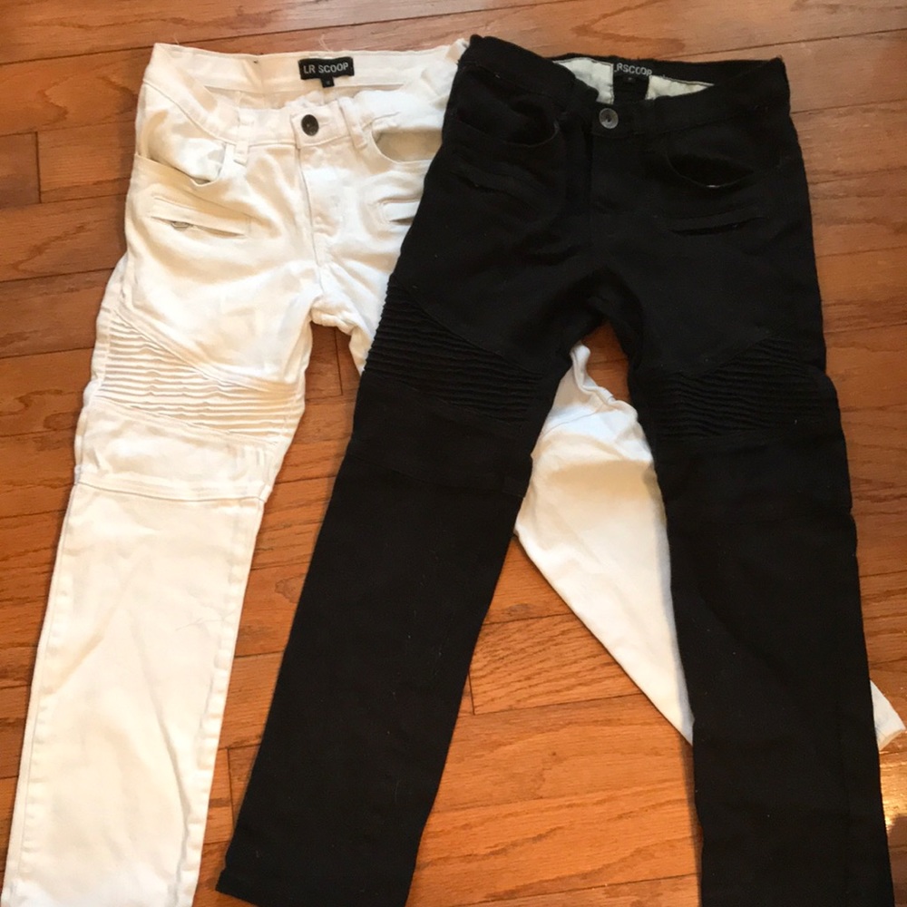 Two youth ribbed slim fit jeans